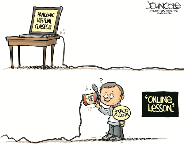 Online lessons and the digital divide by John Cole, The Scranton Times-Tribune, PA